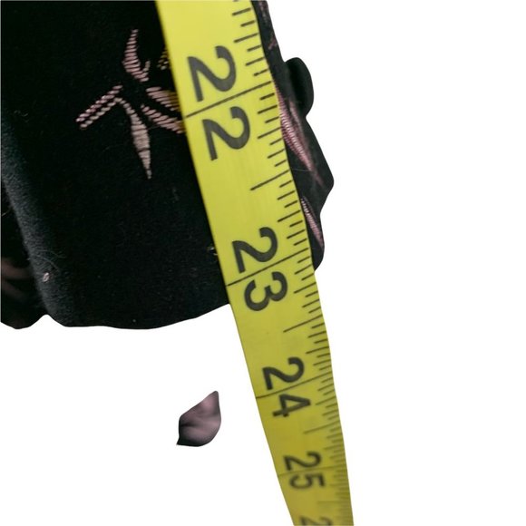 Vintage Y2K MSK Purple Foliage Pattern Silk Blend Satin Longline Blazer Petite M - Picture 9 of 16